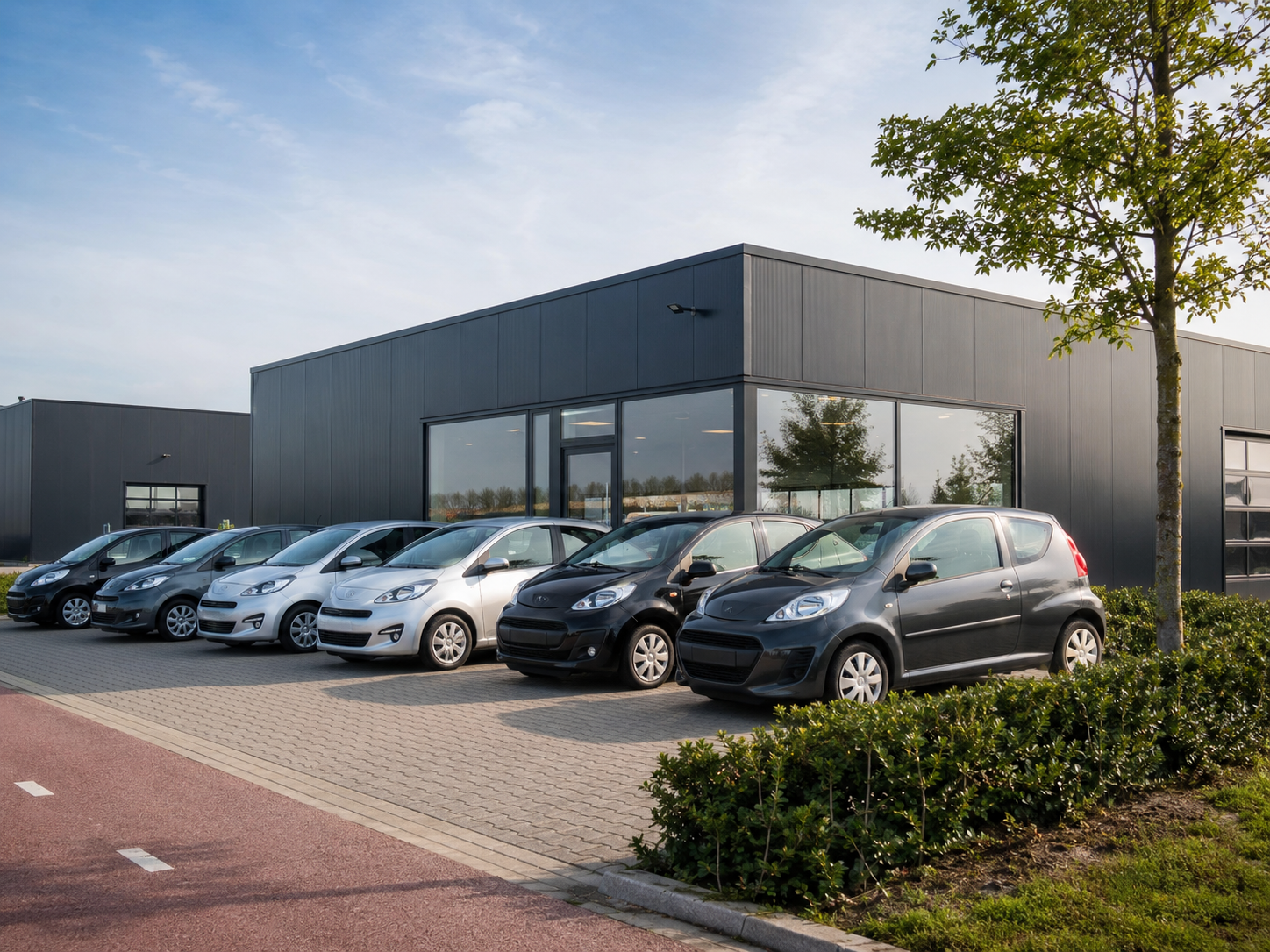 Het terrein van JT AutoMotive aan de Jules Verneweg in Emmen
